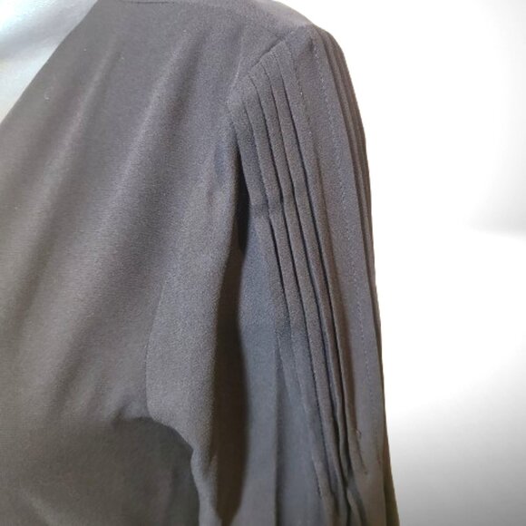 Rebecca Minkoff Black Wrap Top Blouse – Tie Back – Long Sleeve – Size M - Picture 4 of 8